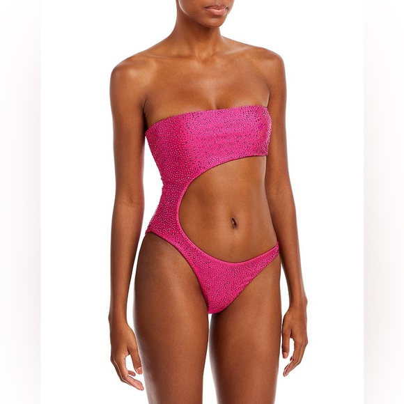 Cult Gaia Bisa One Piece Swimsuit in Dragonfruit NEW - Picture 6 of 16